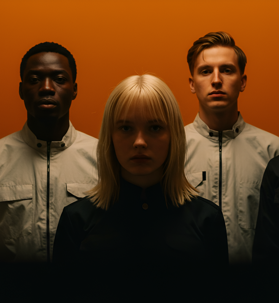 a group of people posing for a photo