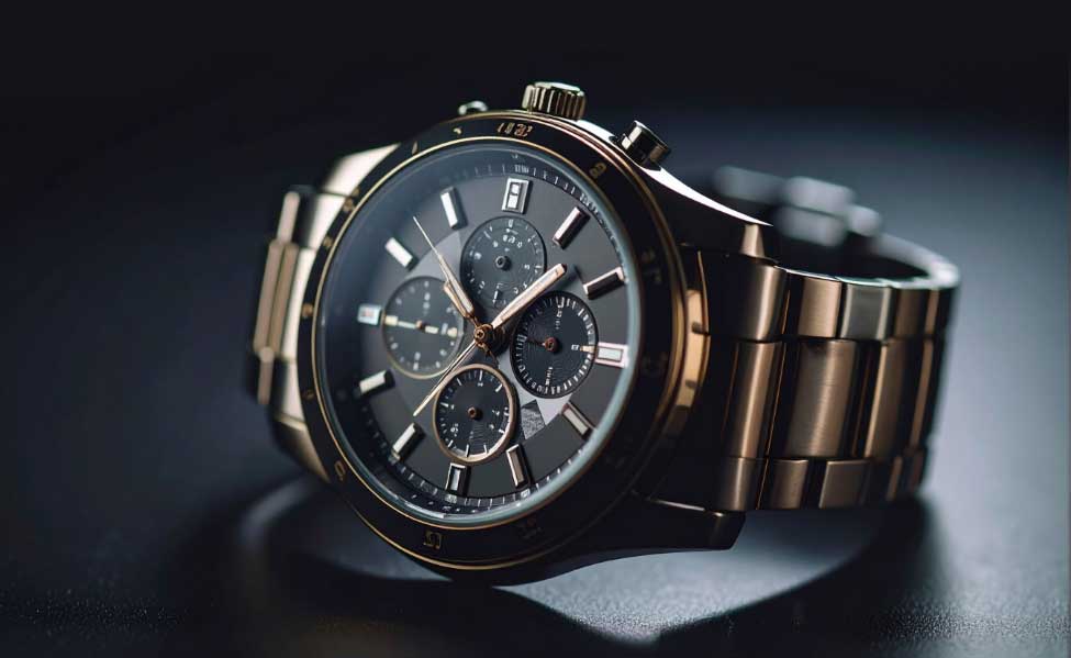 a close-up of a watch