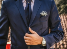 a man wearing a suit and tie