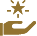 hand with star icon