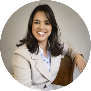 a woman smiling at camera