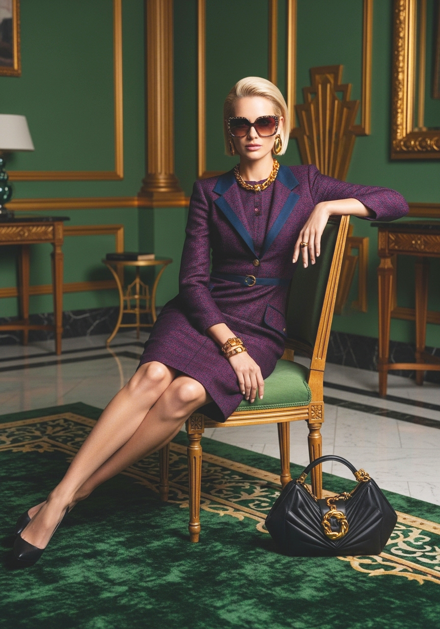 a woman sitting in a chair