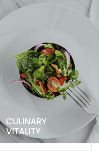 a fork on a plate with a salad