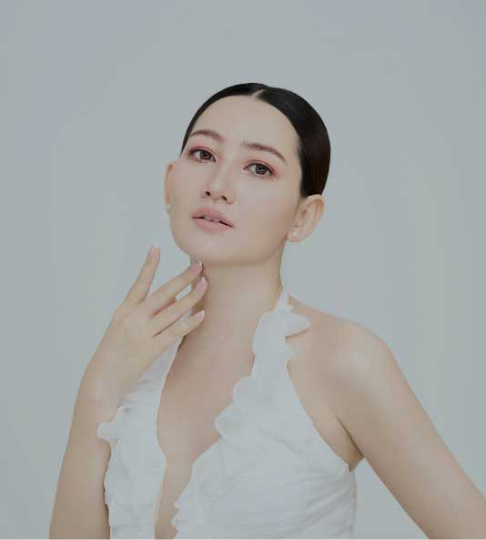 a woman with a white dress