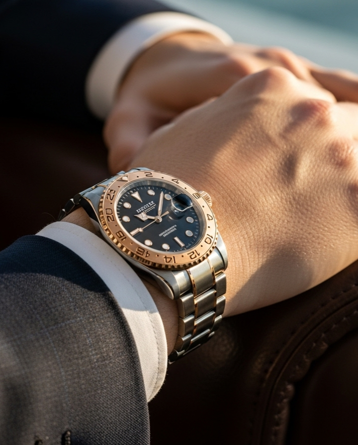 a man wearing a watch