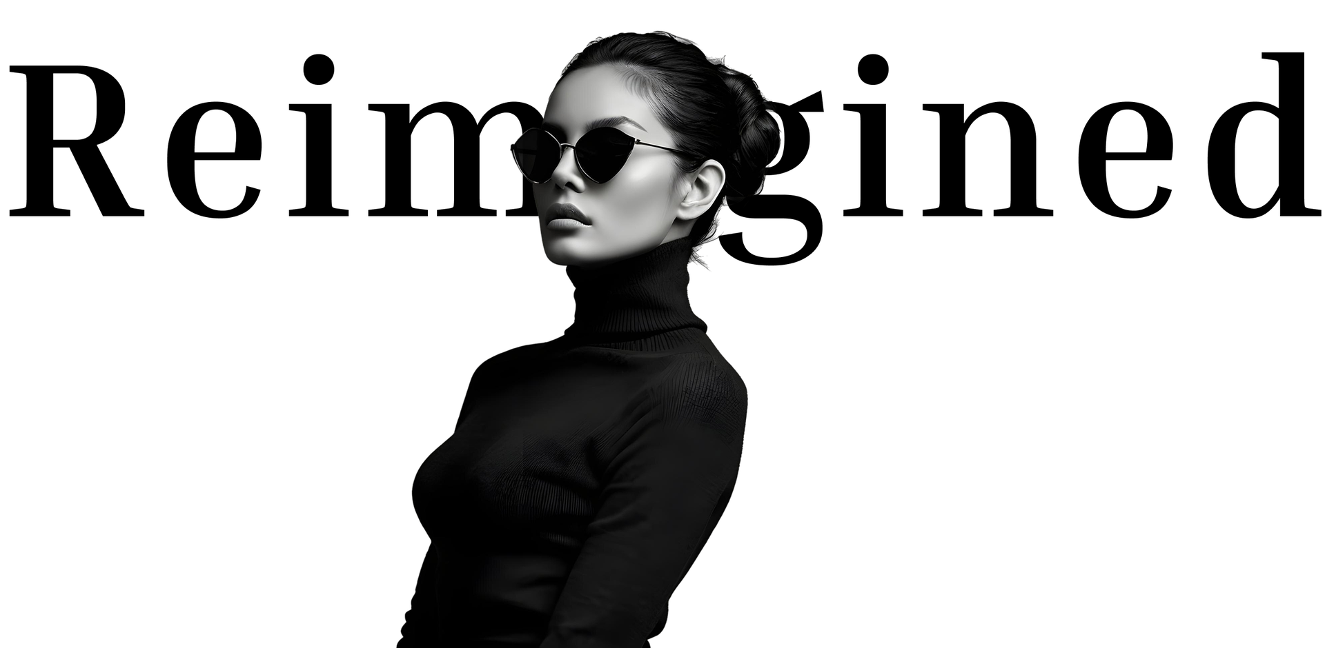 a woman wearing sunglasses and a turtleneck