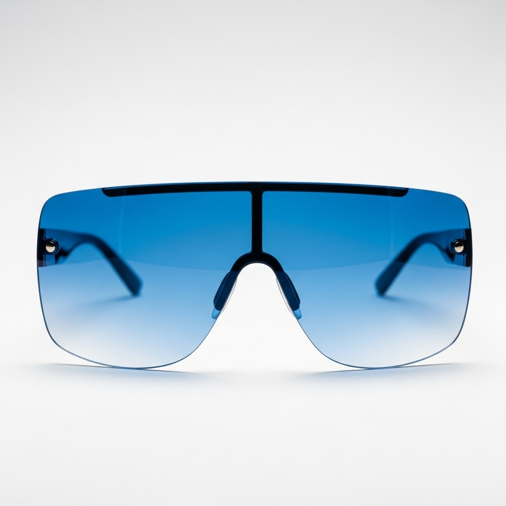 a blue sunglasses