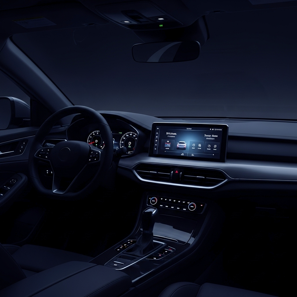 the interior of a car