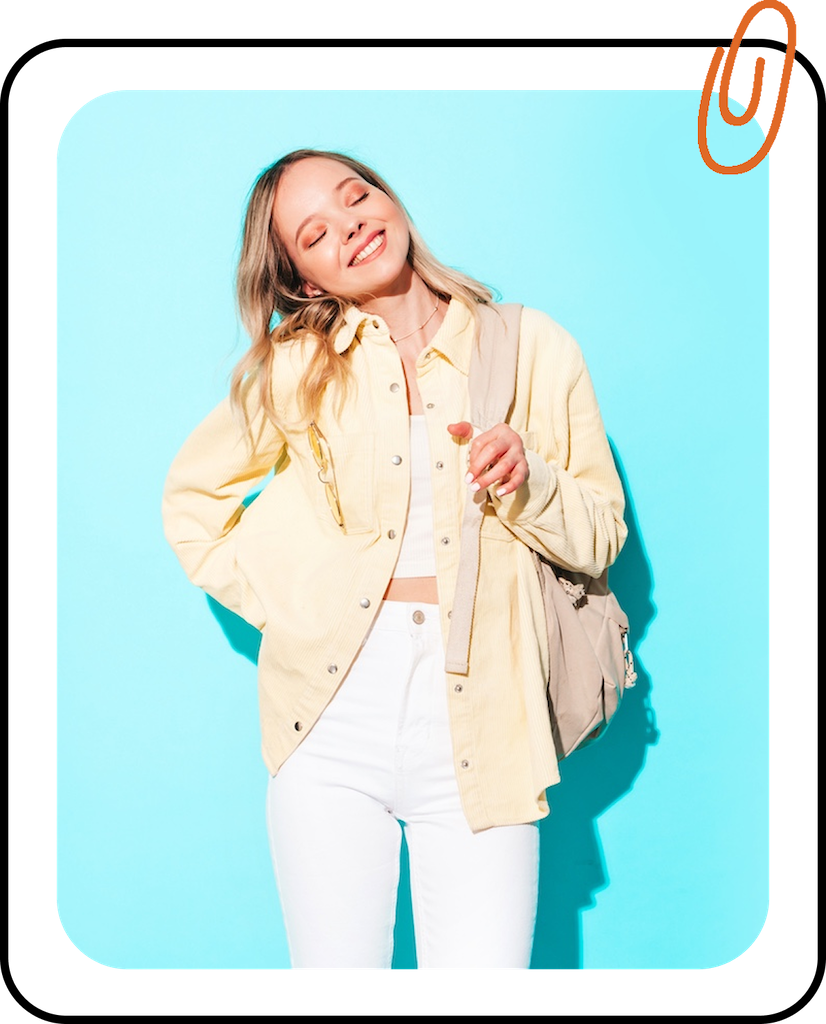 a woman with her eyes closed