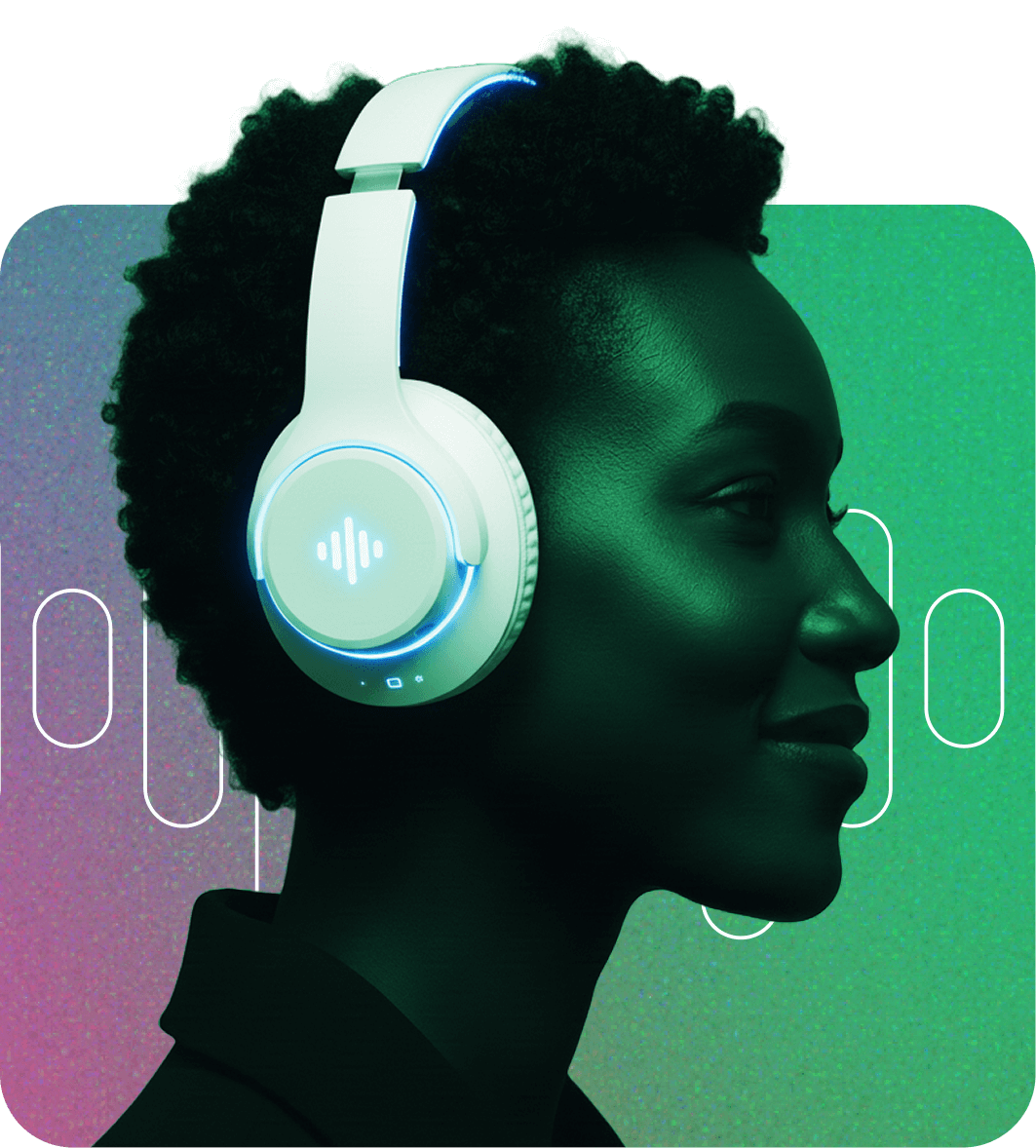 a person wearing headphones