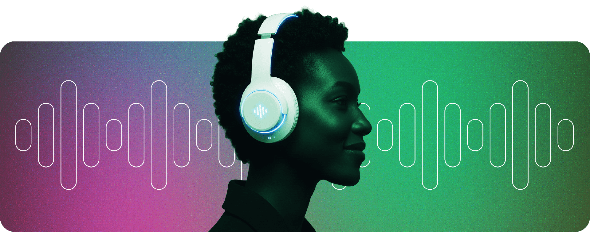 a person wearing headphones