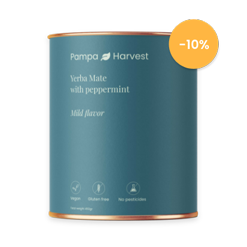 a can of yerba mate with mint