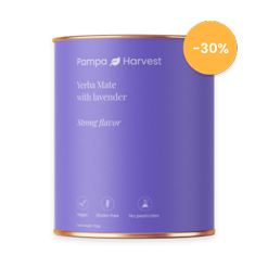 a can of yerba mate with lavender