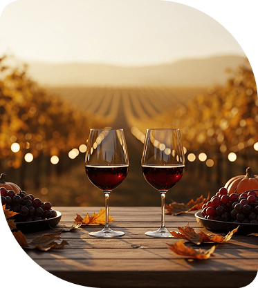 two chairs on a dock overlooking a lake