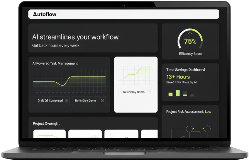 a laptop with a screen showing a workflow