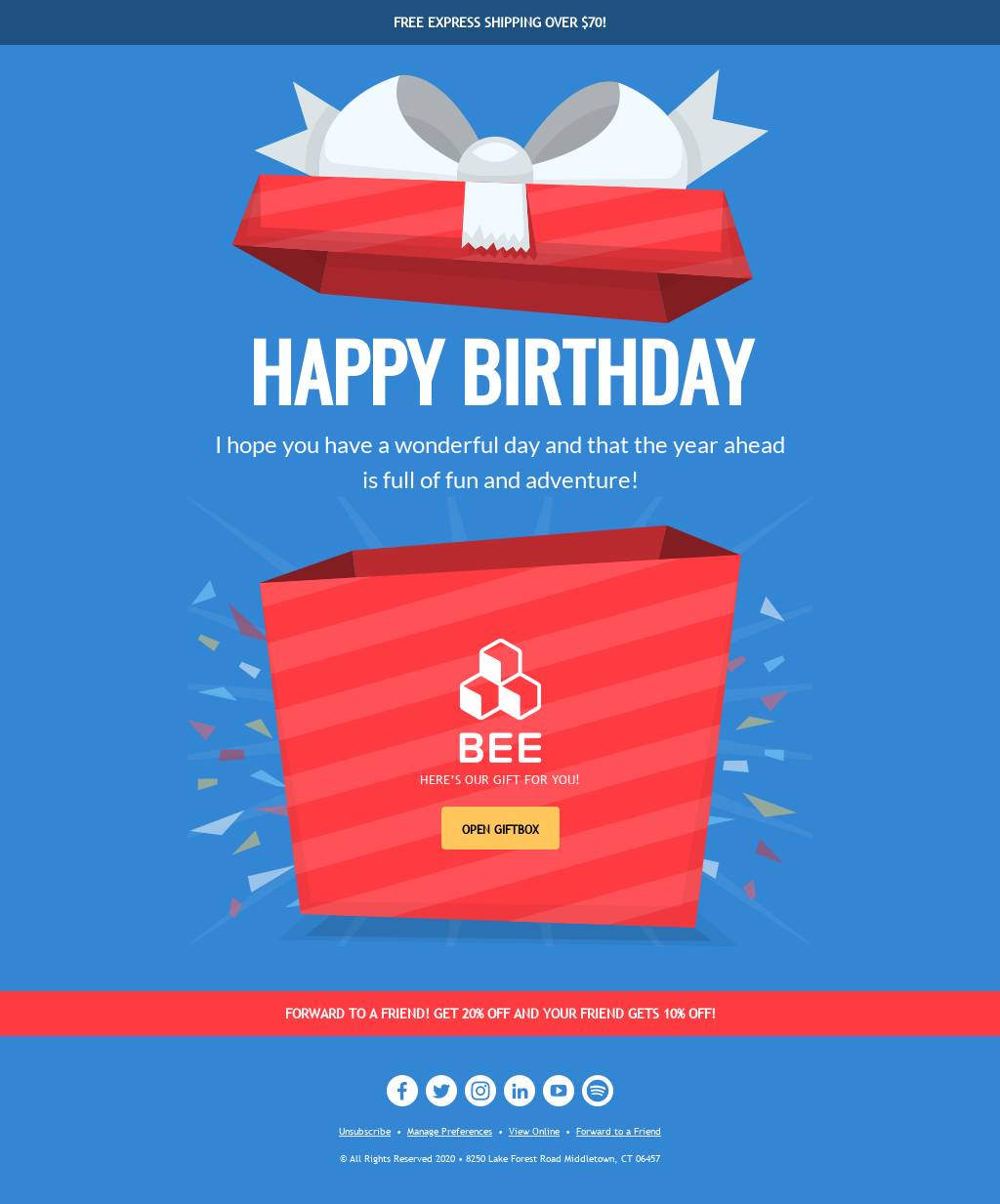 Birthday mystery gift