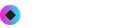 Logo with a white text on a black background