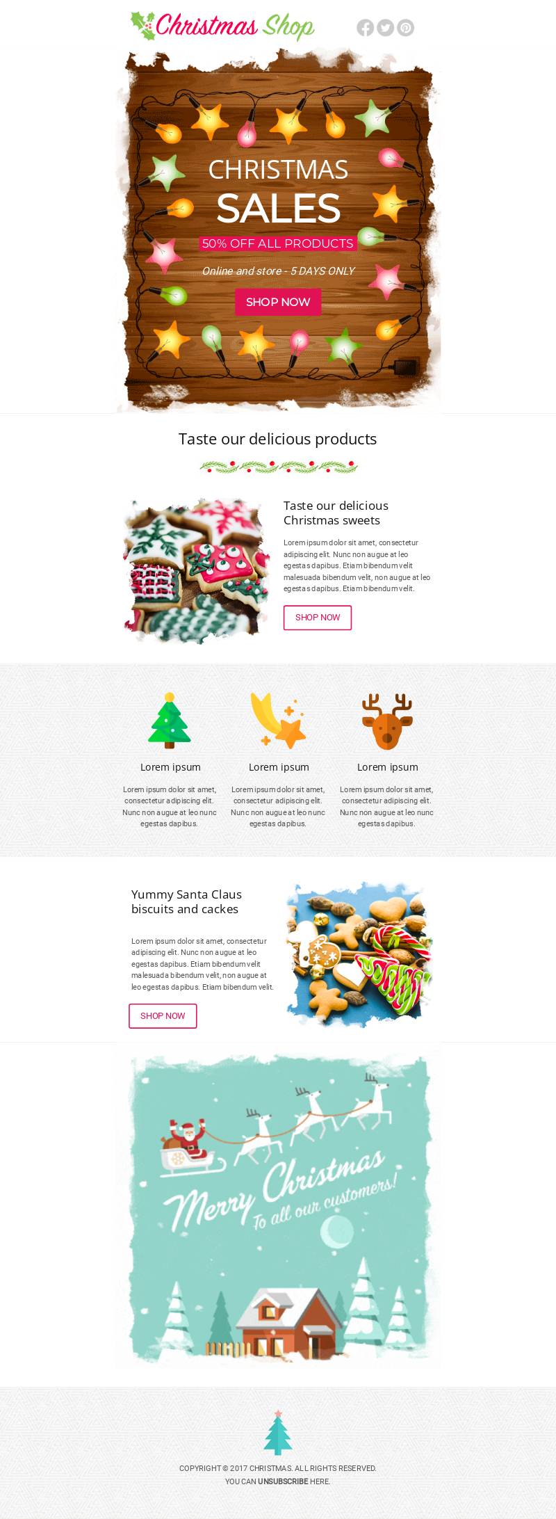 Christmas Shop Sale