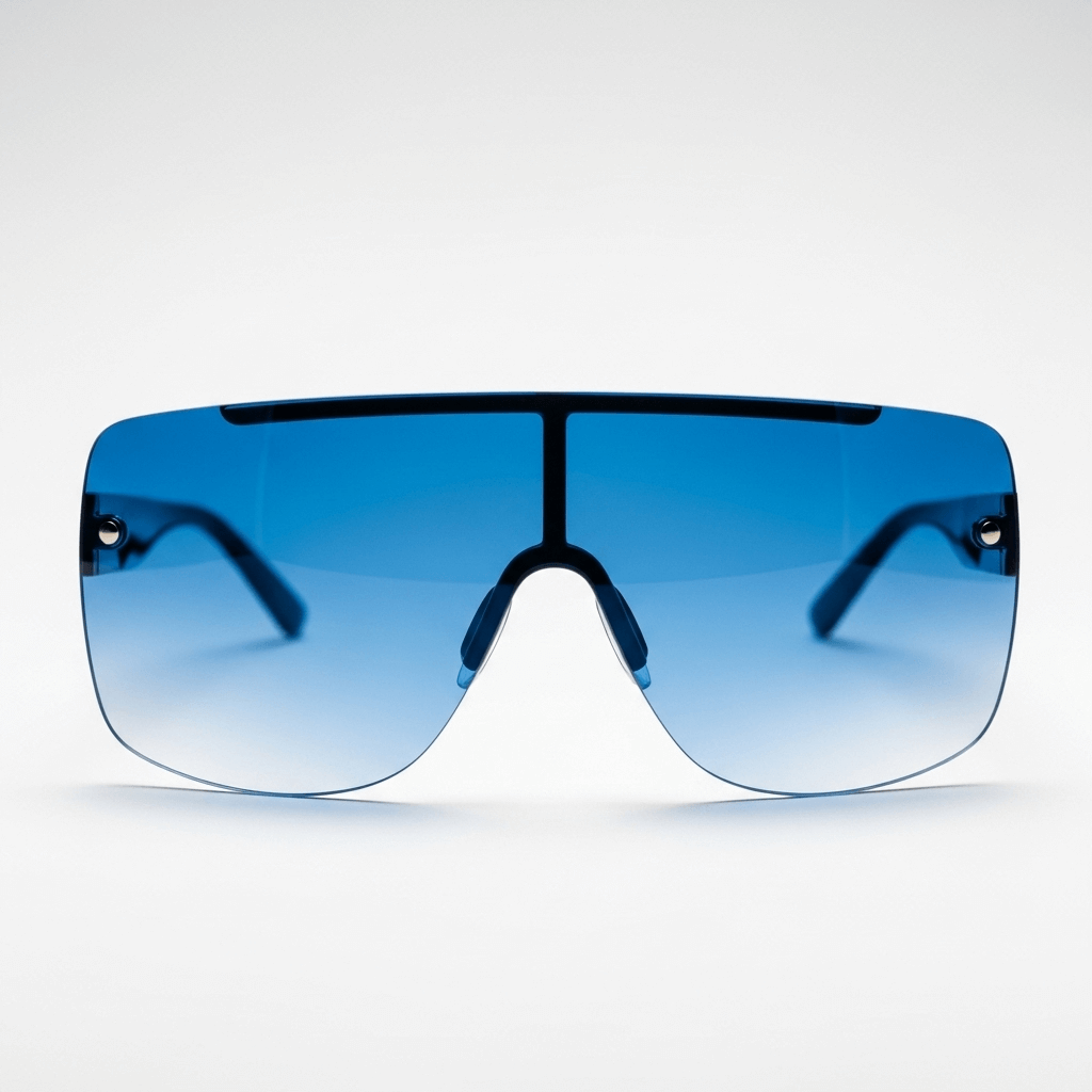 a blue sunglasses
