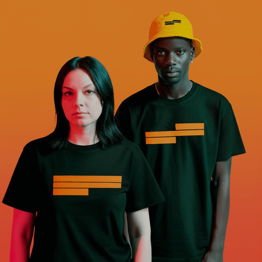 a man and woman posing for a picture