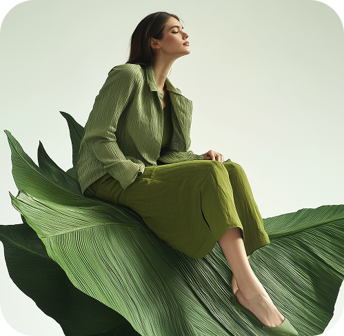 a mannequin with a hat and necklace