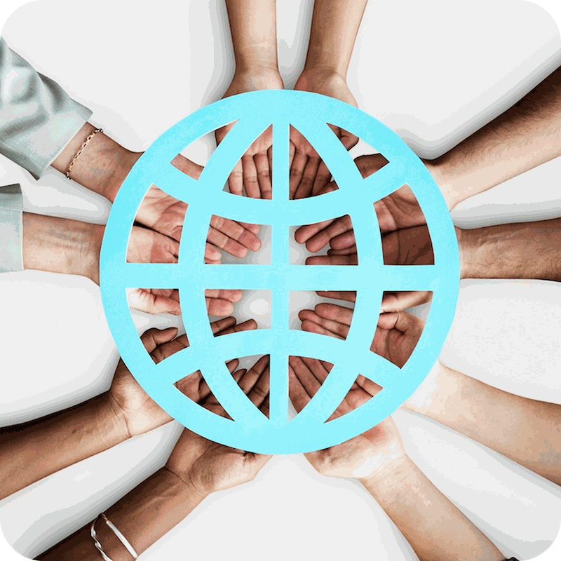 a group of hands holding each other