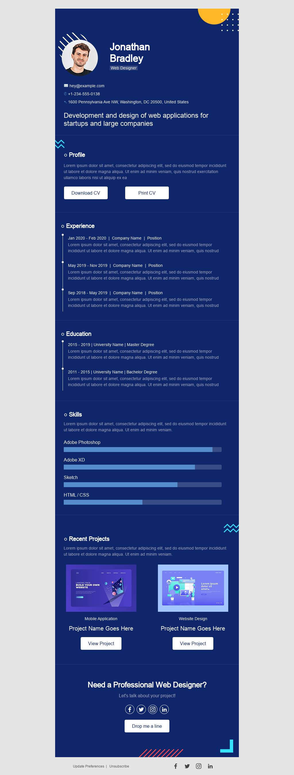 Blue CV
