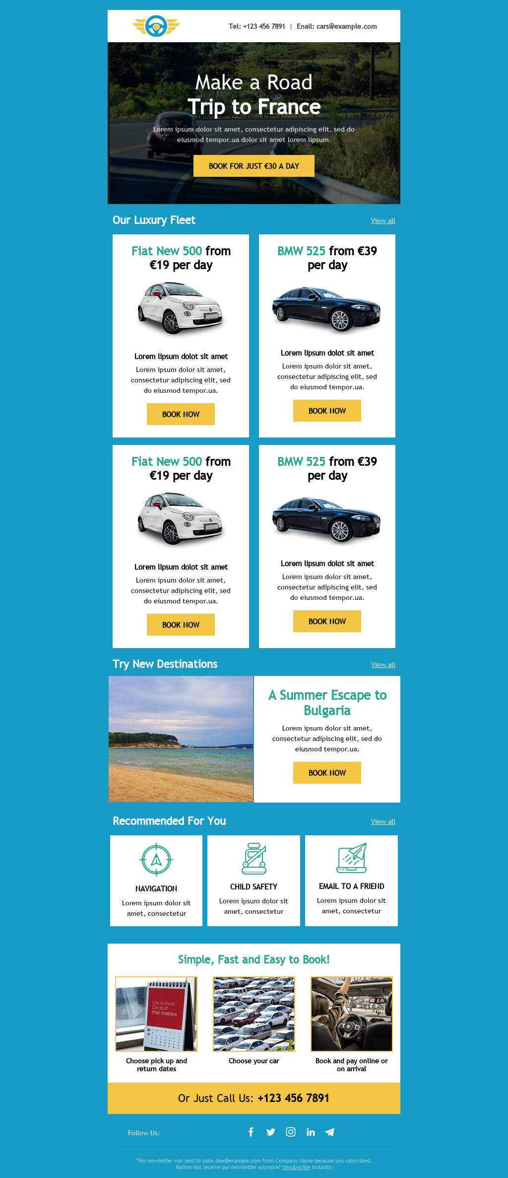 Rent a car