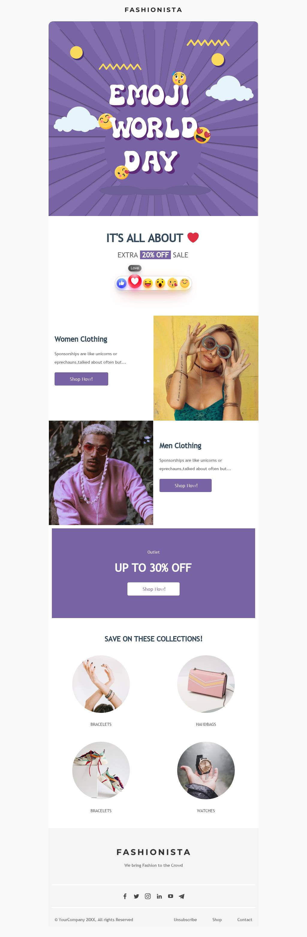 Emoji World Day Email Template