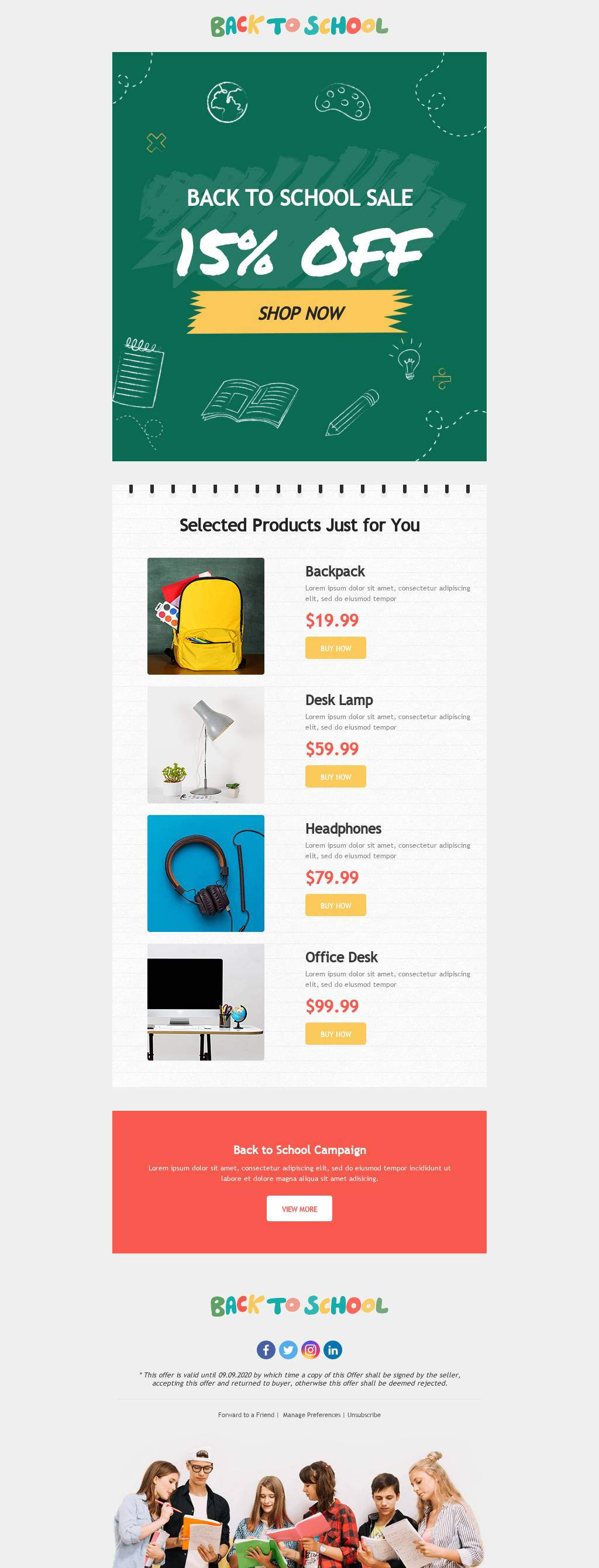 Back to School Discount