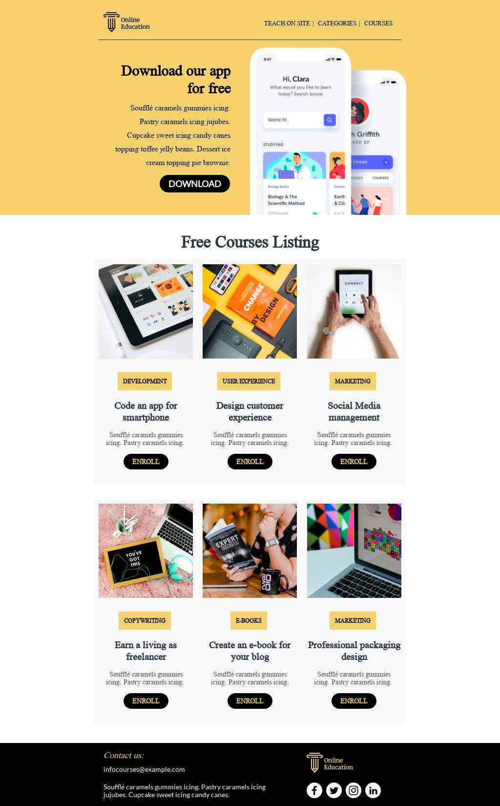 Online Courses App
