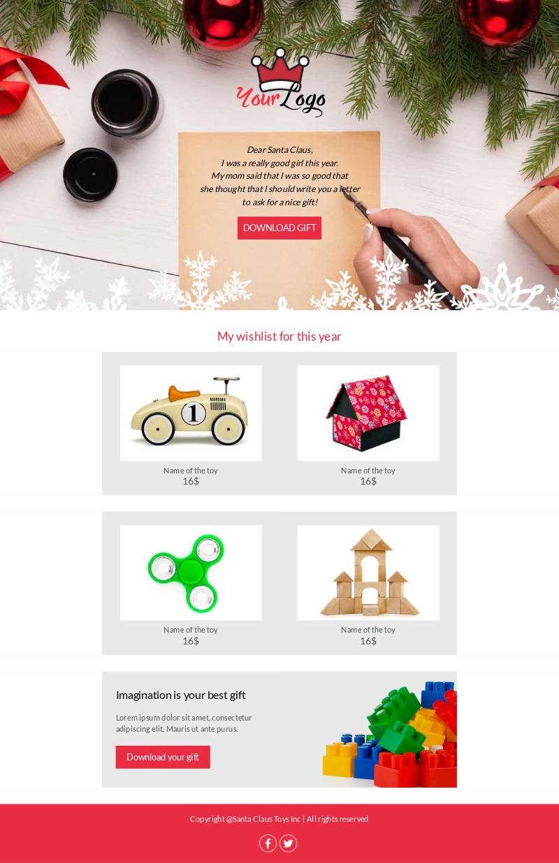 Christmas Santa Claus Letter