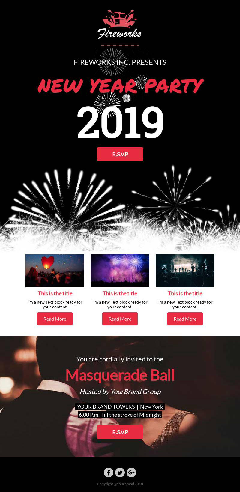 Happy New Year - Fireworks