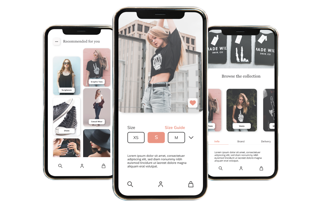 App Screens Mockup Placeholder