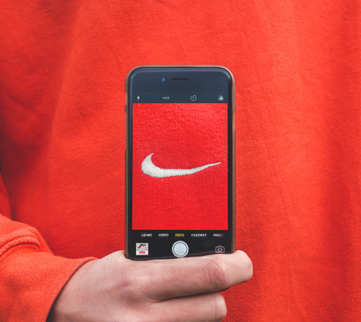 Phone & red Shirt