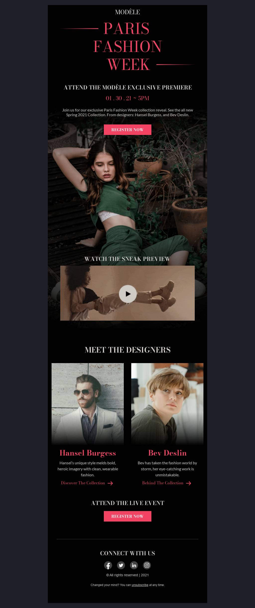 Paris Fashion Week Live Event
