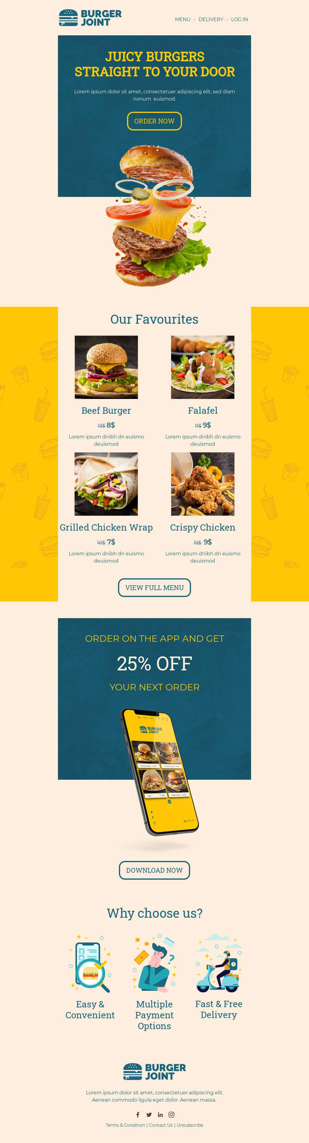 Burgers Delivered To Your Door