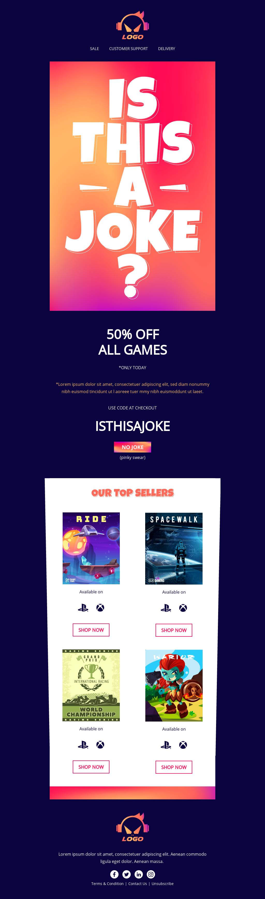 April Fool's Day Games Discount