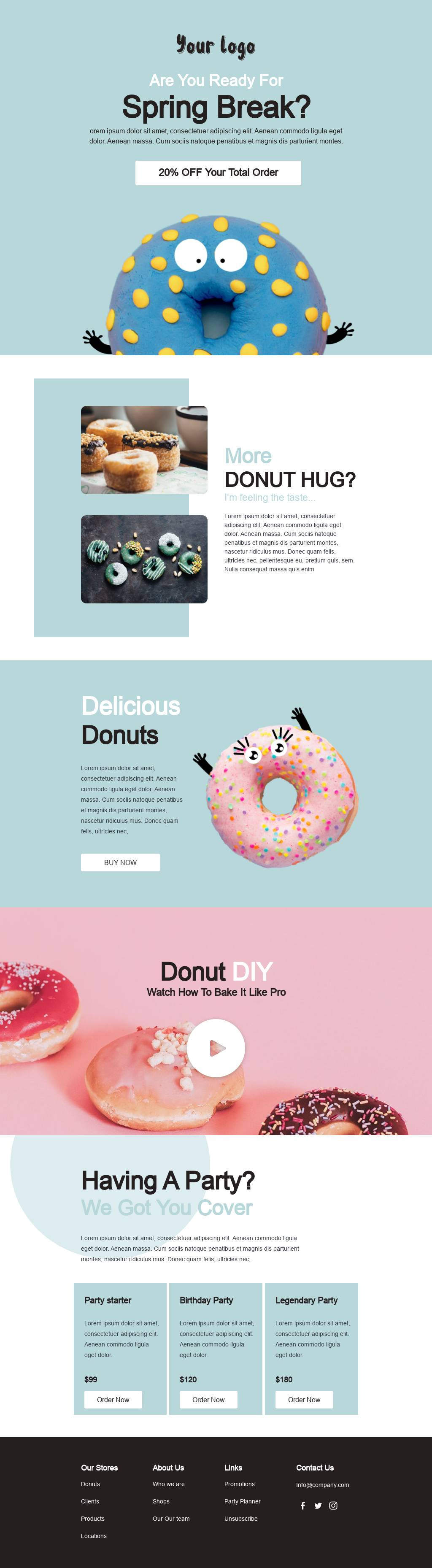 Donut Spring Break Party