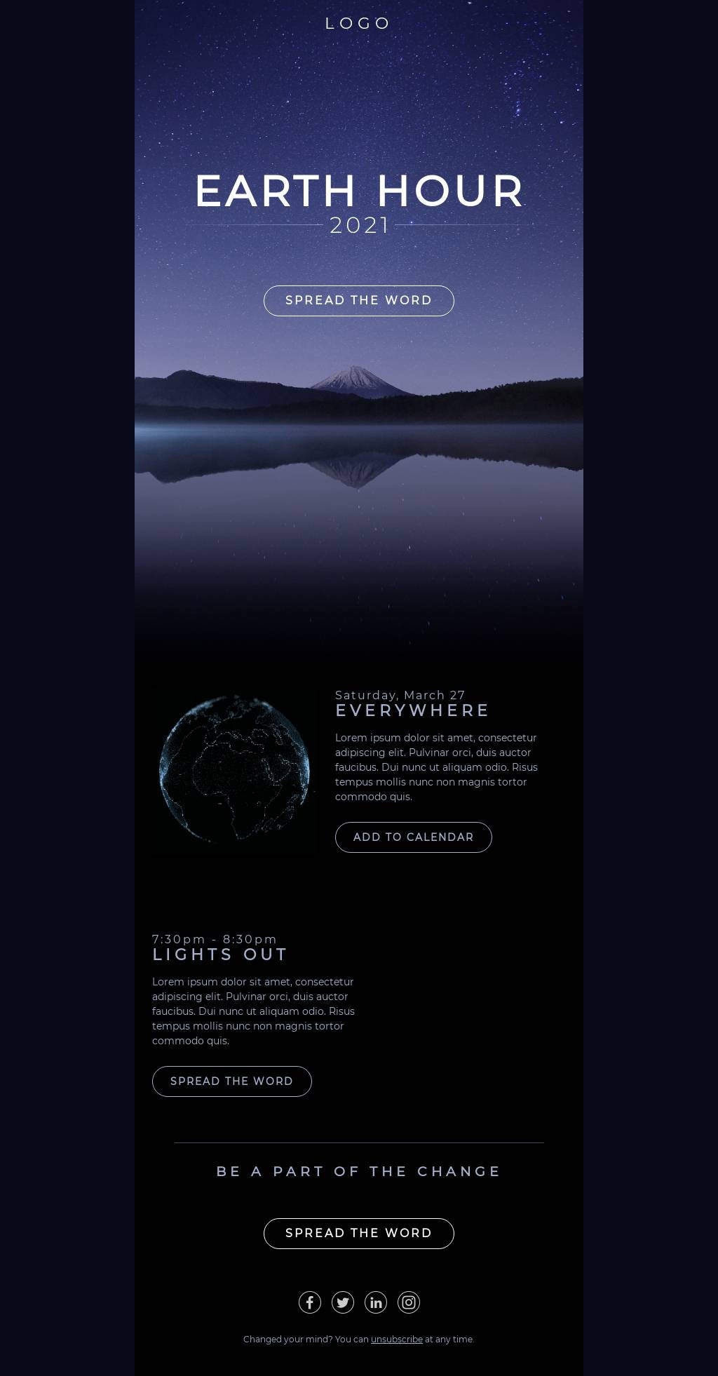 Earth Hour Campaign