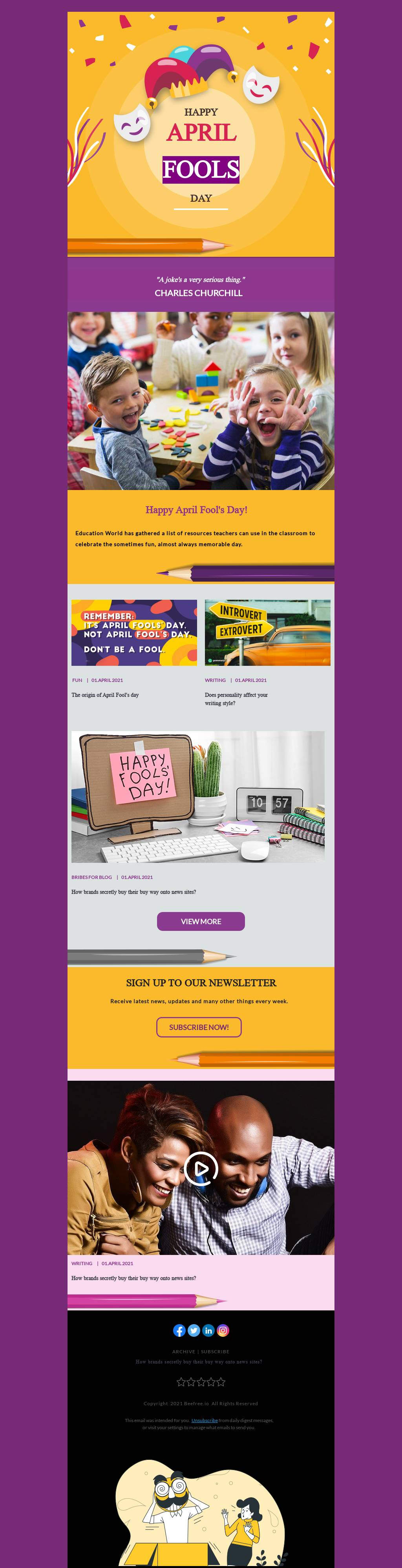 Happy April Fool's Day Sale