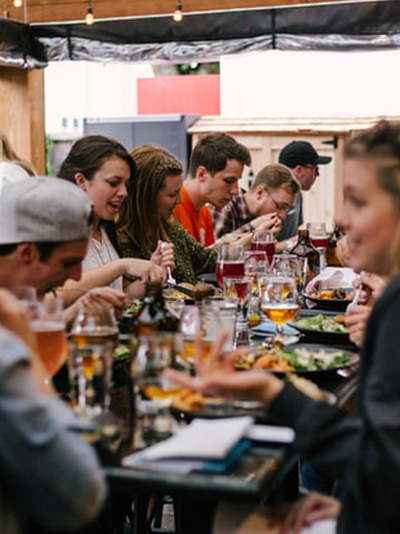people dining