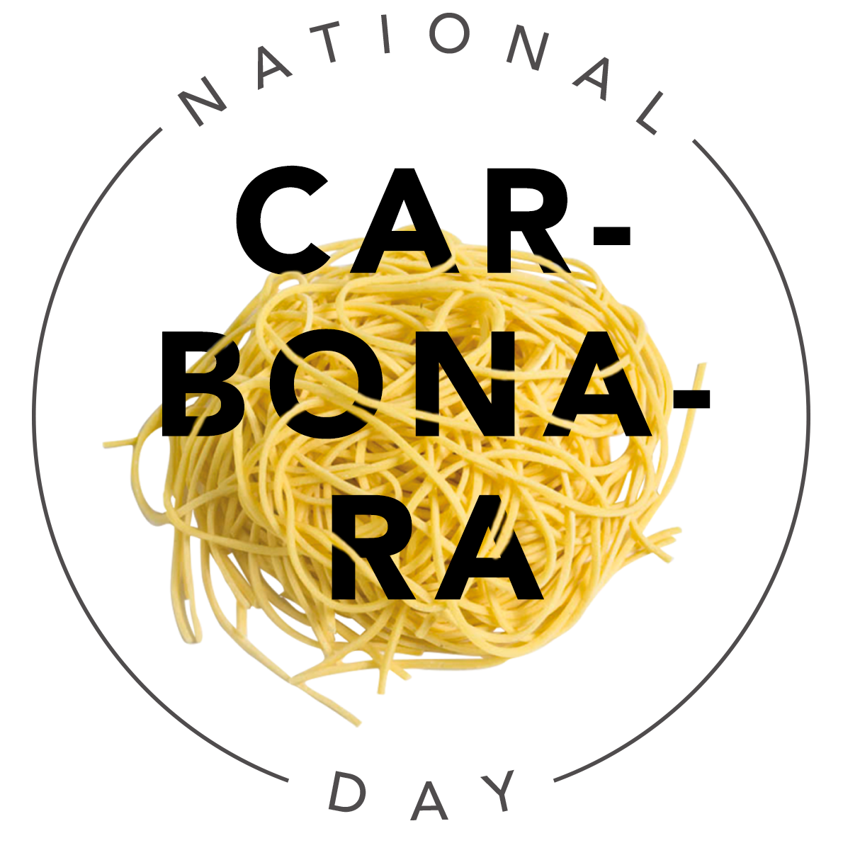 hero image with pasta and typography
