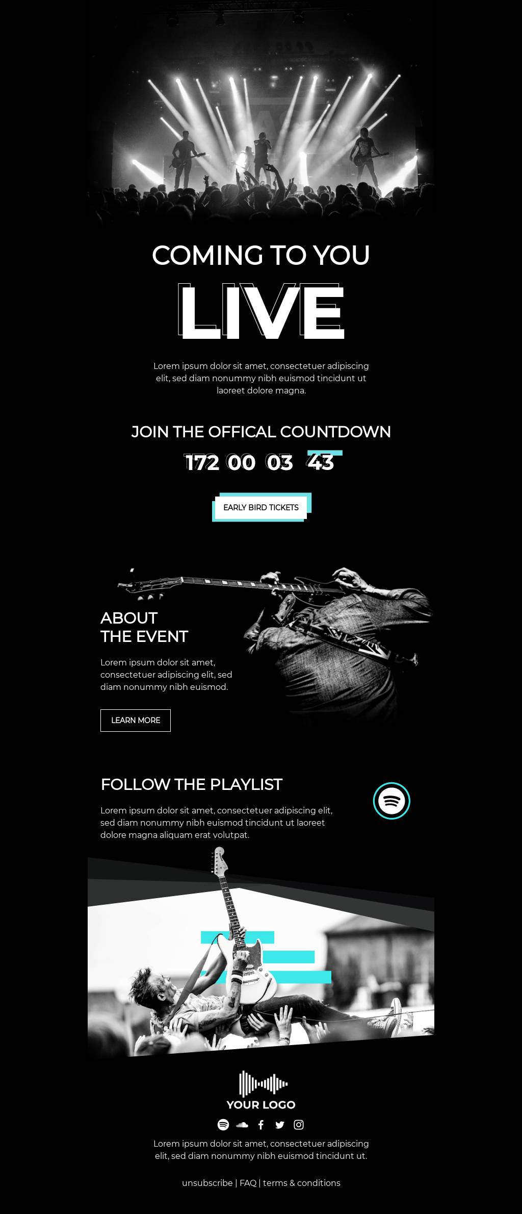 Concert Announcement Email