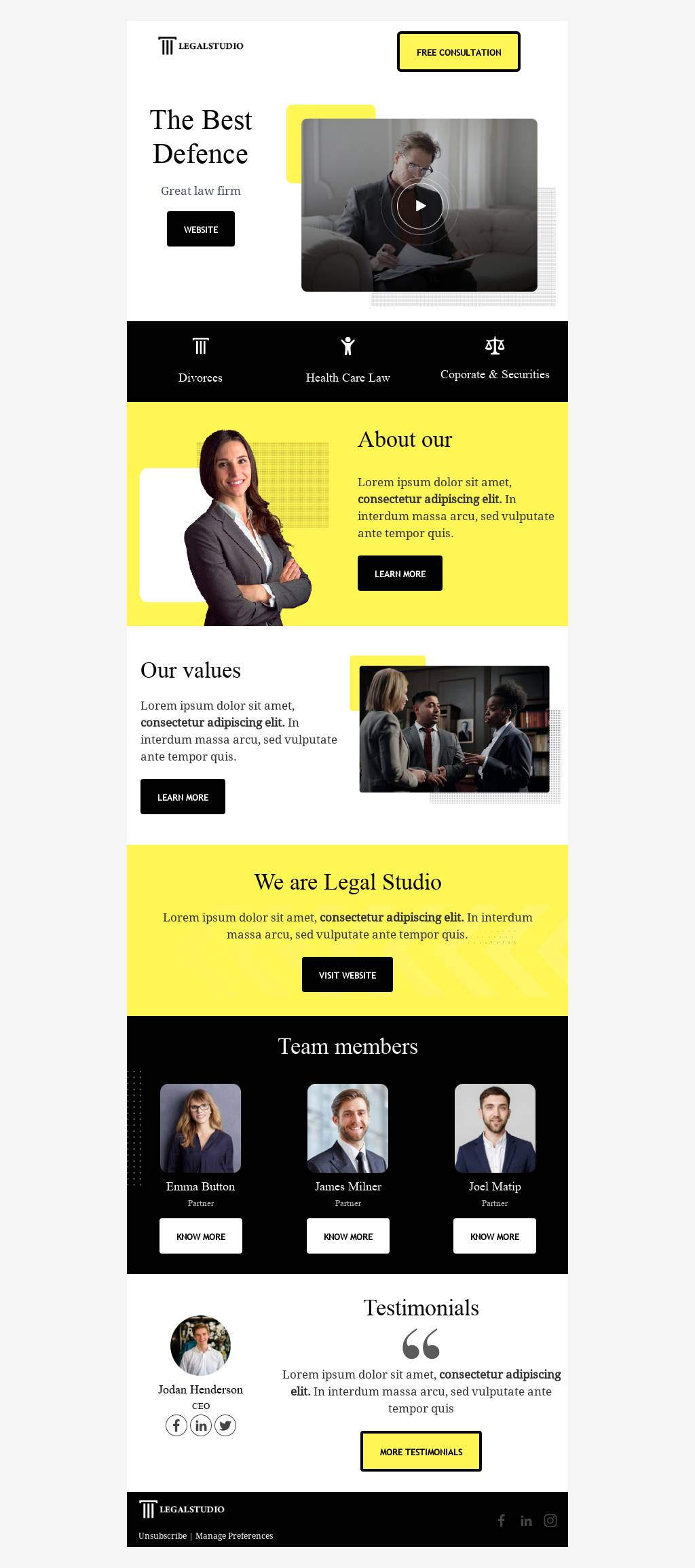 Legal Studio Minimal