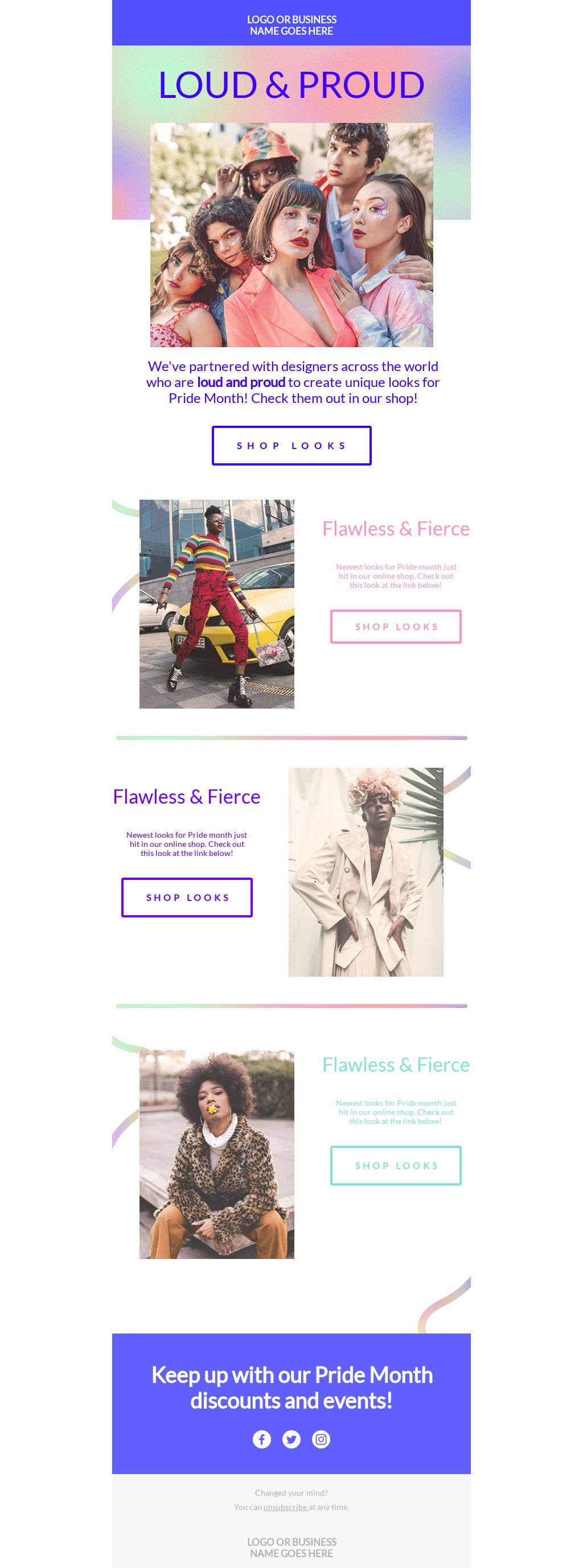 Loud and Proud - Pride Month Fashion Template