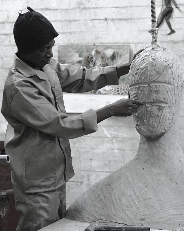 Artist Sculpting