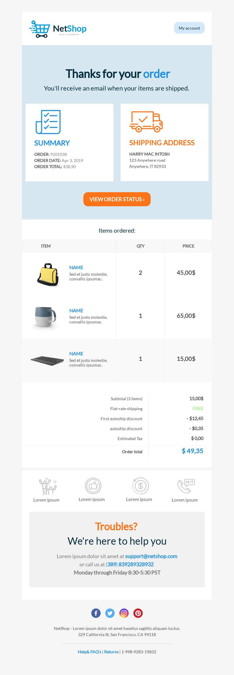 Order Notification