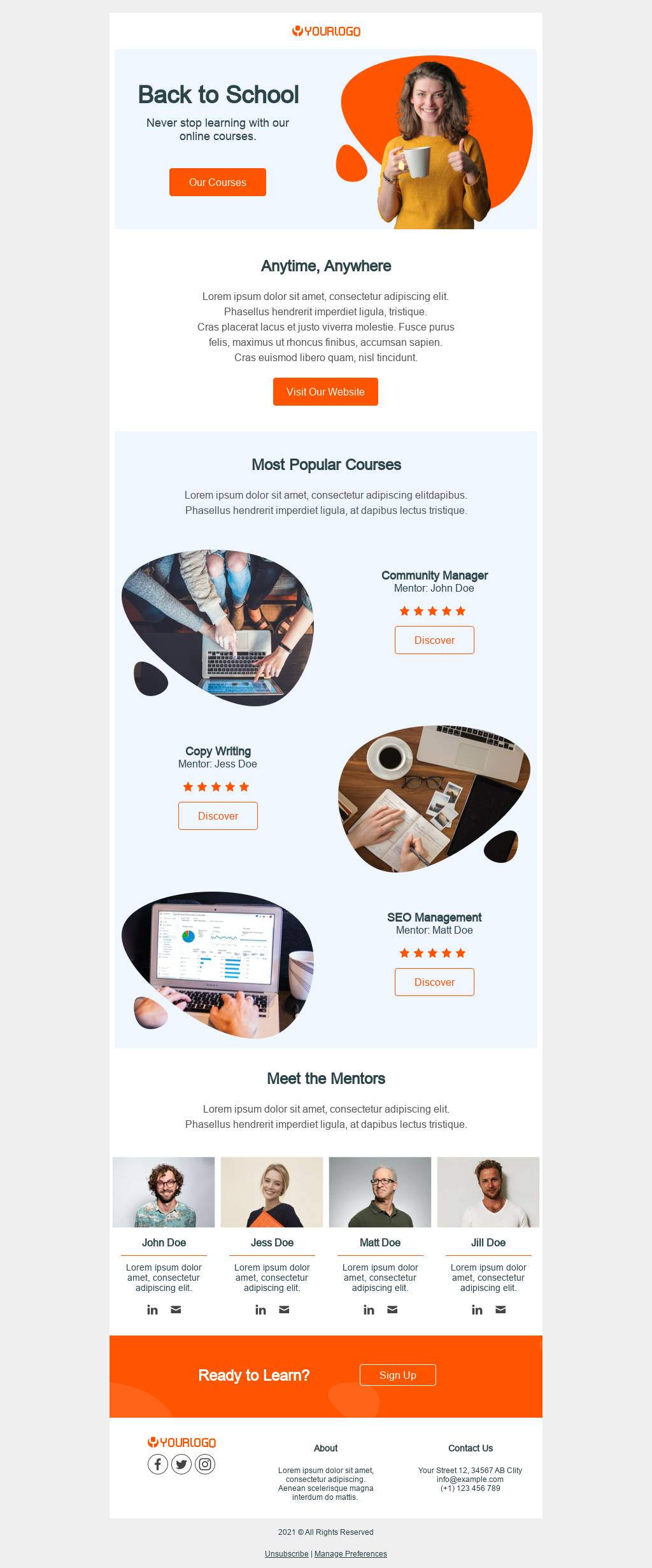 Back To School E-Learning
