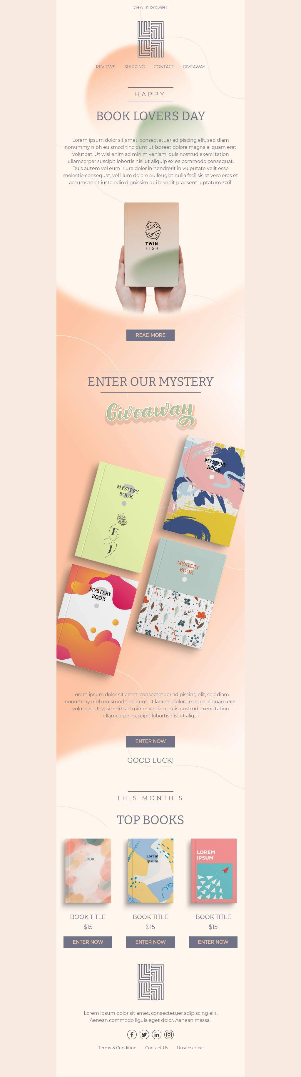 Book Lovers Day Giveaway